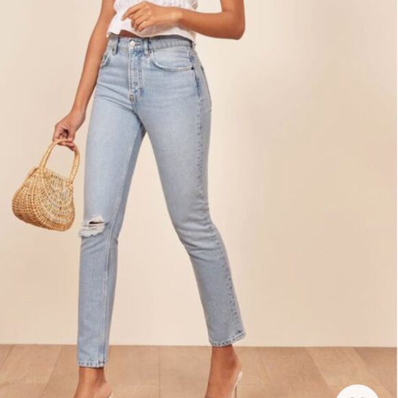 Reformation Julia High Cigarette Jean Size 26 - Picture 3 of 6